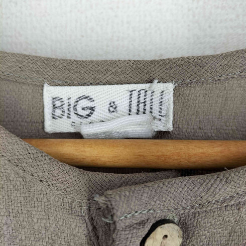 BIG & TALL ヘンリーネック トカゲデザイン S/S カットソー メンズ