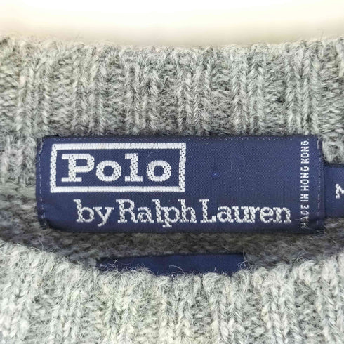 ポロバイラルフローレン Polo by RALPH LAUREN ポニー刺繍 クルーネックウールニット メンズ JPN:M