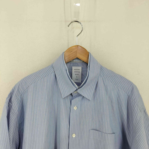 ミスタージェントルマン MR.GENTLEMAN DOUBLE FRONT LONG SHIRT ダブルフロントシャツ メンズ JPN:L
