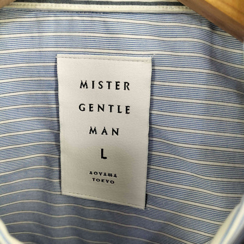 ミスタージェントルマン MR.GENTLEMAN DOUBLE FRONT LONG SHIRT ダブルフロントシャツ メンズ JPN:L