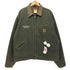 カーハート Carhartt 1997年 USA製 J97 MOSモスグリーン 企業ロゴ 裏地ブランケット デトロイトジャケット DETROIT JACKET メンズ import:XL