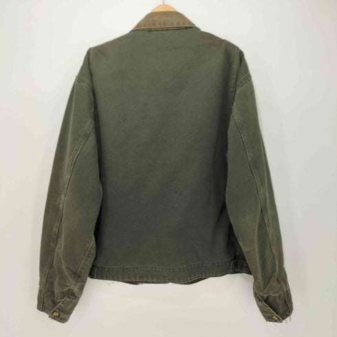 カーハート Carhartt 1997年 USA製 J97 MOSモスグリーン 企業ロゴ 裏地ブランケット デトロイトジャケット DETROIT JACKET メンズ import:XL