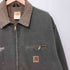 カーハート Carhartt 1997年 USA製 J97 MOSモスグリーン 企業ロゴ 裏地ブランケット デトロイトジャケット DETROIT JACKET メンズ import:XL