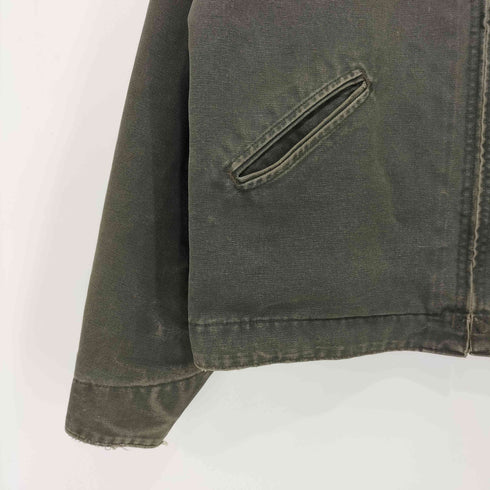 カーハート Carhartt 1997年 USA製 J97 MOSモスグリーン 企業ロゴ 裏地ブランケット デトロイトジャケット DETROIT JACKET メンズ import:XL