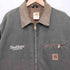 カーハート Carhartt 1997年 USA製 J97 MOSモスグリーン 企業ロゴ 裏地ブランケット デトロイトジャケット DETROIT JACKET メンズ import:XL