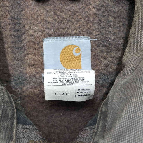 カーハート Carhartt 1997年 USA製 J97 MOSモスグリーン 企業ロゴ 裏地ブランケット デトロイトジャケット DETROIT JACKET メンズ import:XL