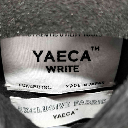 ヤエカライト YAECA WRITE リネン混 スタンドカラー ロングネルシャツ スリット レディース JPN:S