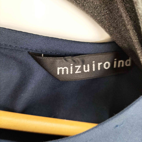 ミズイロインド mizuiro ind 袖プリーツワンピース チュニック レディース