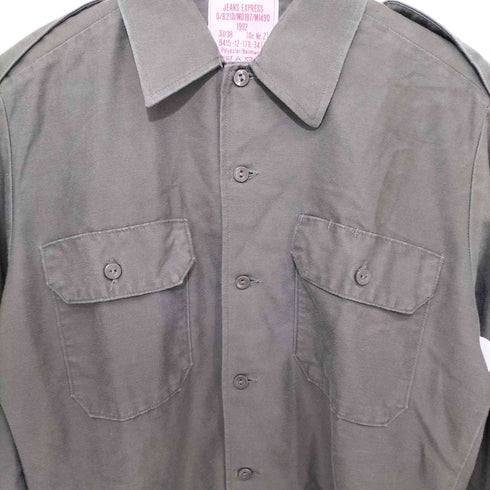 ジャーマンアーミー GERMAN ARMY 1992 JEANS EXPRESS ミリタリーシャツ メンズ 37/38