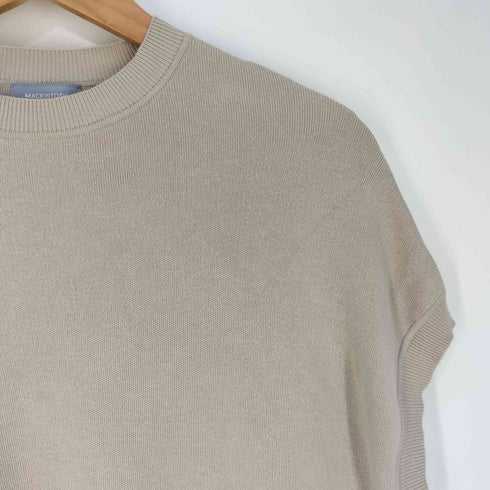 マッキントッシュフィロソフィー MACKINTOSH PHILOSOPHY GREY LABEL コットンスムースニットベスト レディース 2(M)