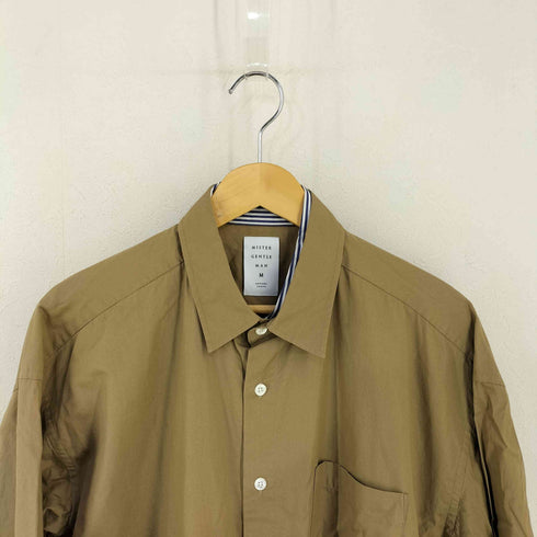 ミスタージェントルマン MR.GENTLEMAN DOUBLE FRONT LONG SHIRT ダブルフロントロングシャツ メンズ JPN:M