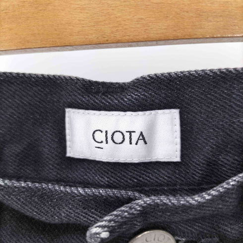シオタ CIOTA スビンコットン13.5ozハイウエストデニムパンツ レディース 28