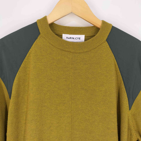 ヘリンドットサイ HeRIN.CYE Elbow patch knit one-piece エルボーパッチニットワンピース レディース FREE
