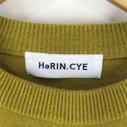 ヘリンドットサイ HeRIN.CYE Elbow patch knit one-piece エルボーパッチニットワンピース レディース FREE