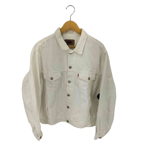 リーバイス Levis 80S 日本製 70649-5051 ホワイトデニム トラッカージャケット オレンジタブ 89年製 メンズ import:L