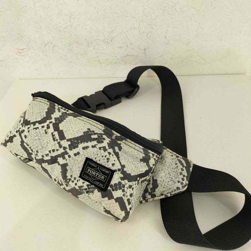 ヘッドポーター HEAD PORTER パイソン柄 WAIST BAG メンズ