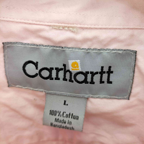 カーハート Carhartt S/S ジップアップ クロップドシャツ レディース import:L