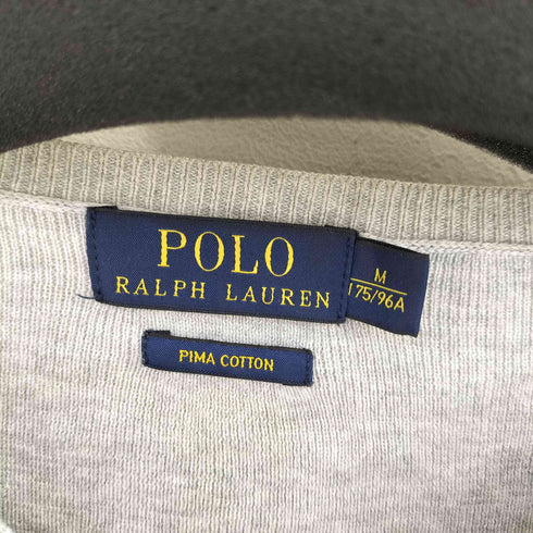 ポロラルフローレン POLO RALPH LAUREN PIMA COTTON スモールポニー刺繍 Vネックコットンニット メンズ import:M