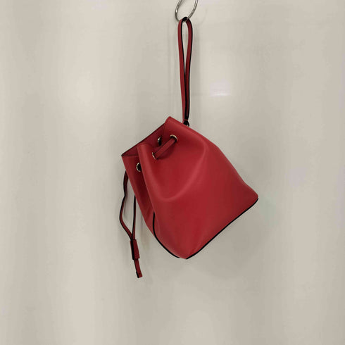 ヴァレンティノガラヴァーニ VALENTINO GARAVANI MADE IN ITALY ロゴ レザー 巾着ハンドポーチ レディース