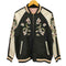 花柄 リバーシブル スカジャン レディース import:M