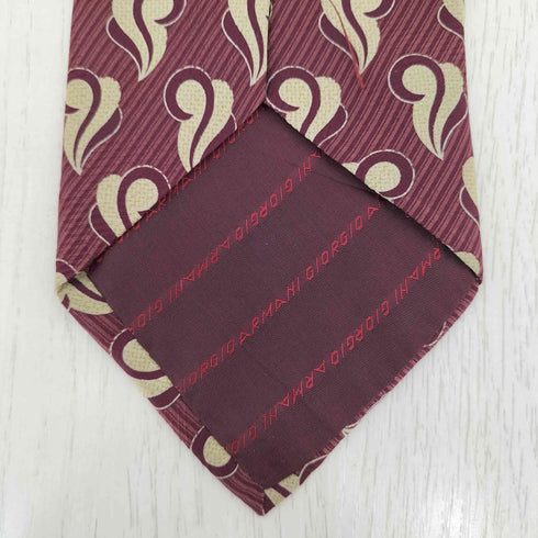 ジョルジオアルマーニ Giorgio Armani CRAVATTE 総柄 シルクネクタイ メンズ