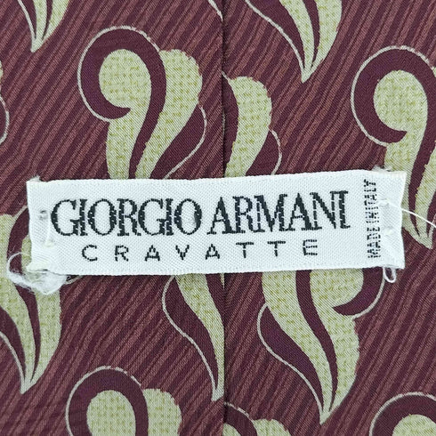 ジョルジオアルマーニ Giorgio Armani CRAVATTE 総柄 シルクネクタイ メンズ