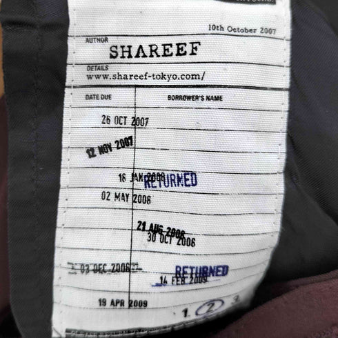 シャリーフ SHAREEF 別注.CARGO PANTS カーゴパンツ メンズ JPN:2