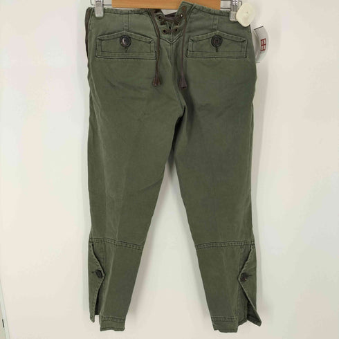 ディースクエアード DSQUARED2 サイドジップ バックレースクロップドパンツ フロントボタン メンズ FR:38-40