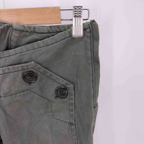 ディースクエアード DSQUARED2 サイドジップ バックレースクロップドパンツ フロントボタン メンズ FR:38-40