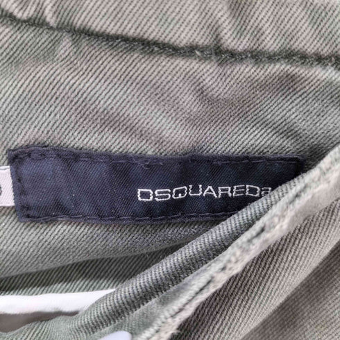 ディースクエアード DSQUARED2 サイドジップ バックレースクロップドパンツ フロントボタン メンズ FR:38-40