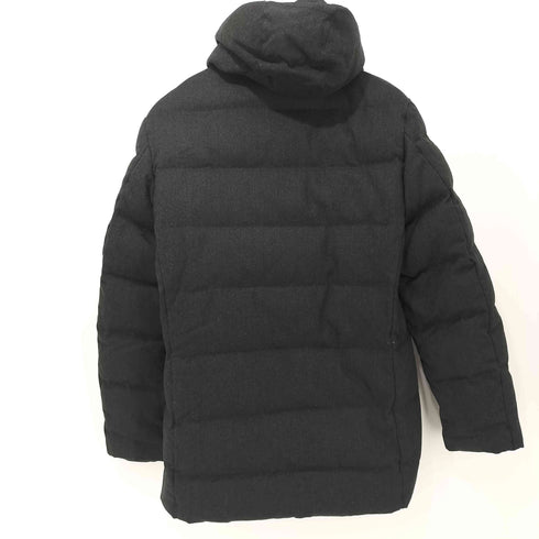バーニーズニューヨーク BARNEYS NEWYORK ウール混 ダブルジップロングジャケット レディース L