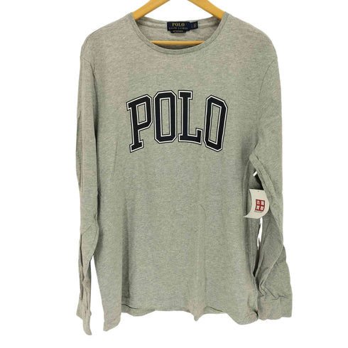 ポロラルフローレン POLO RALPH LAUREN CUSTOM SLIM FIT POLOプリント 長袖カットソー メンズ JPN:L