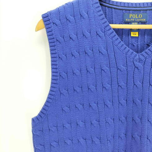 ポロラルフローレン POLO RALPH LAUREN ポニー刺繍 ケーブル編みニットベスト メンズ JPN:XL XL(18-20)
