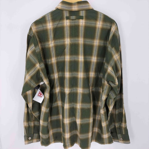 ゴーゴーニーゴーギャラリー 5525Gallery NEL CHECK SHIRT オーバーサイズフランネルチェックシャツ オンブレ シャドーチェック メンズ import:L