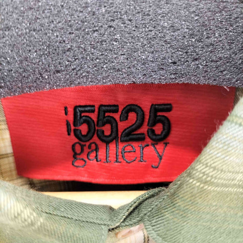 ゴーゴーニーゴーギャラリー 5525Gallery NEL CHECK SHIRT オーバーサイズフランネルチェックシャツ オンブレ シャドーチェック メンズ import:L