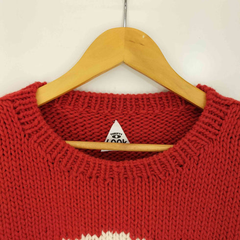 スリフティールック THRIFTY LOOK 太極図 陰陽 ローゲージニット メンズ import:M