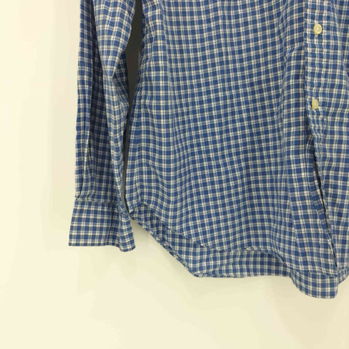 ラルフローレン RALPH LAUREN ポニー刺繍 チェック柄 ボタンダウン ロングスリーブシャツ メンズ import:L