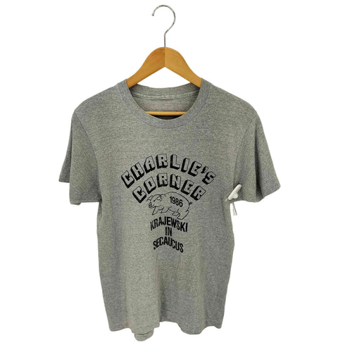 80S クルーネック プリントTシャツ シングルステッチ メンズ