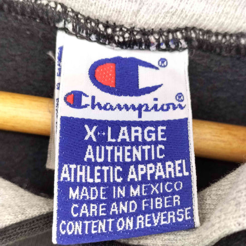 チャンピオン Champion 90S メキシコ製 ロゴ刺繍 裏起毛 プルオーバー パーカー メンズ import:XL