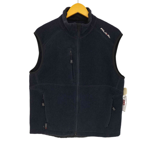 ポロバイラルフローレン Polo by RALPH LAUREN 裏地フリース ジップアップニットベスト メンズ import:L