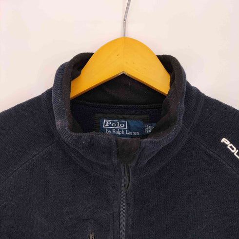 ポロバイラルフローレン Polo by RALPH LAUREN 裏地フリース ジップアップニットベスト メンズ import:L