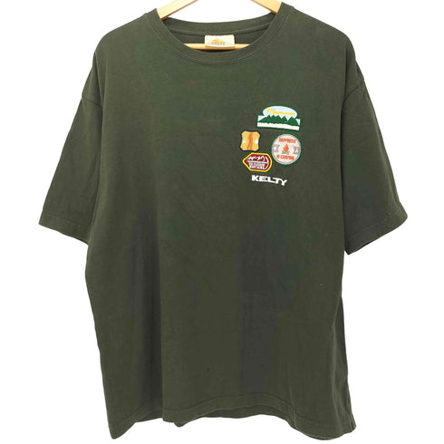 ケルティ KELTY 別注 ヴィンテージロゴ ワッペンアレンジ クルーネックTシャツ メンズ JPN:L