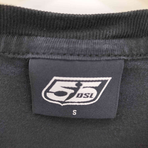 フィフティーファイブディーエスエル 55DSL コットン フロントプリントクルーネックTシャツ Y2K メンズ JPN:S