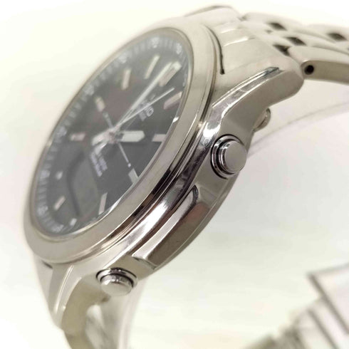 カシオ CASIO LCW-100T LINEAGE リニエージ ソーラー 電波時計 グレー文字盤 メンズ