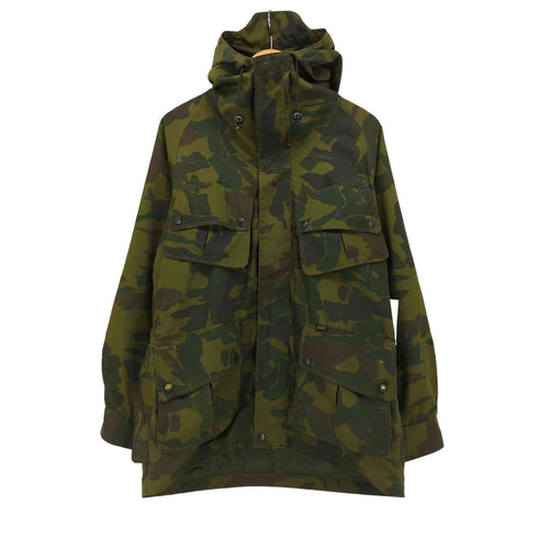 デサント descente 70-80S Raid FOR GREAT ADVENTURE FIELD ウッドランドカモ 比翼 マウンテン パーカー メンズ 胸囲90 身長165