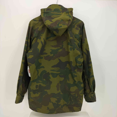 デサント descente 70-80S Raid FOR GREAT ADVENTURE FIELD ウッドランドカモ 比翼 マウンテン パーカー メンズ 胸囲90 身長165