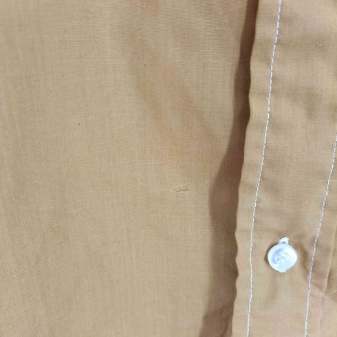ぺニーズタウンクラフト PENNEYS TOWNCRAFT 60S-70S PENN-PREST 襟芯 ステッチデザイン ラウンドカット レギュラーカラーシャツ メンズ import:L