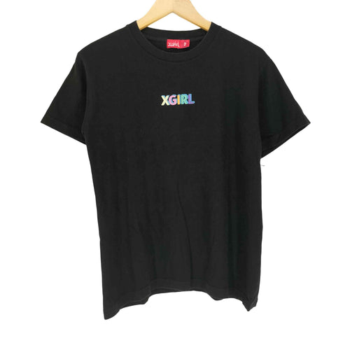 エックスガール X-girl フロントロゴプリントTシャツ レディース JPN:2
