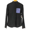 ラフシモンズ RAF SIMONS L/S 切替シャツ メンズ 36