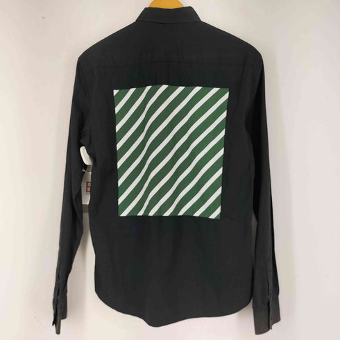 ラフシモンズ RAF SIMONS L/S 切替シャツ メンズ 36